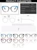 Latest Durable Metal Metal Cat Eye Eyeglasses for Ladies Rectangular Spectacle Frame Frame Glasses Girls Optics Glasses Eyewear Gradient Color