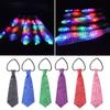 New Light Up  Flashing Striped Glowing EL Tie Luminous Necktie for Children Club Cosplay Tie