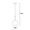 Lampa Wisząca Deore 1 E27 Brąz Antyczny Italux Pnd-5578-1S-Bro-Bk
