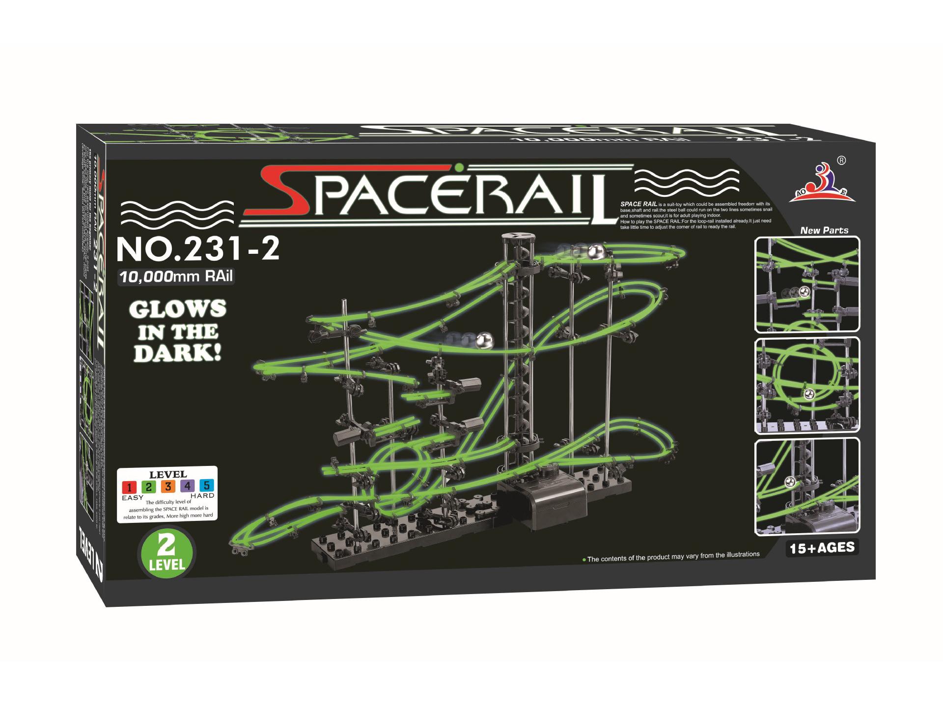 

Luminous Spacerail Roller Coaster DIY Model Toy