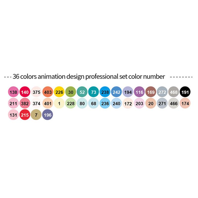 Finecolour EF103 Alcohol Based Art Markers With Bag 12/24/36/48/60/72/240 Colors Oily Soft Double-Headed Marker Pen Professional
