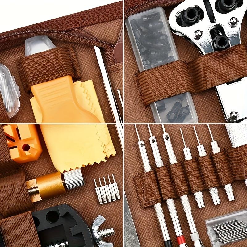 168 Watch Repair Tool Sets, Including Screwdrivers, Tweezers, Watch Back Cover Opening Tools, Etc. Professional Watch Battery Replacement