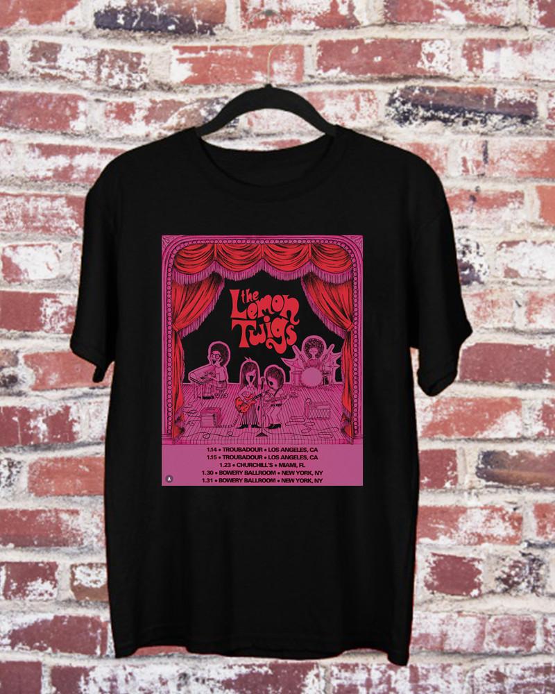 The Lemon Twigs Band On Tour USA Cotton T Shirt Size S-5XL Unisex T-Shirt XXL
