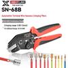 Automotive Wiring Harness Crimping Pliers with SN-68B Dupont Terminal, Ph2.0/XH2.54/6.3 Pin Ratchet Crimper Tool