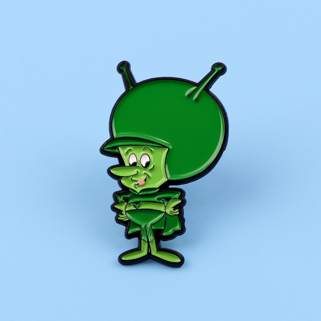Funny Alien Enamel Pins Cartoon Women's Brooches Men Lapel Pins Badge on Backpack Costume Accessories Anime Jewelry Kids Gifts