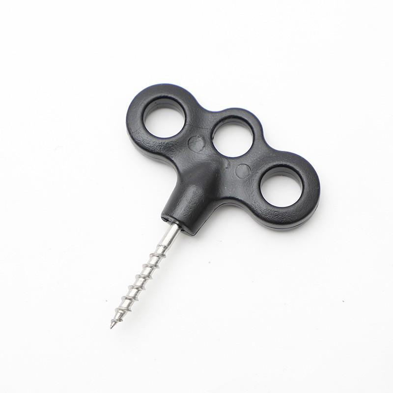 Stainless Steel Luminous Screw Peg for Camping Tents