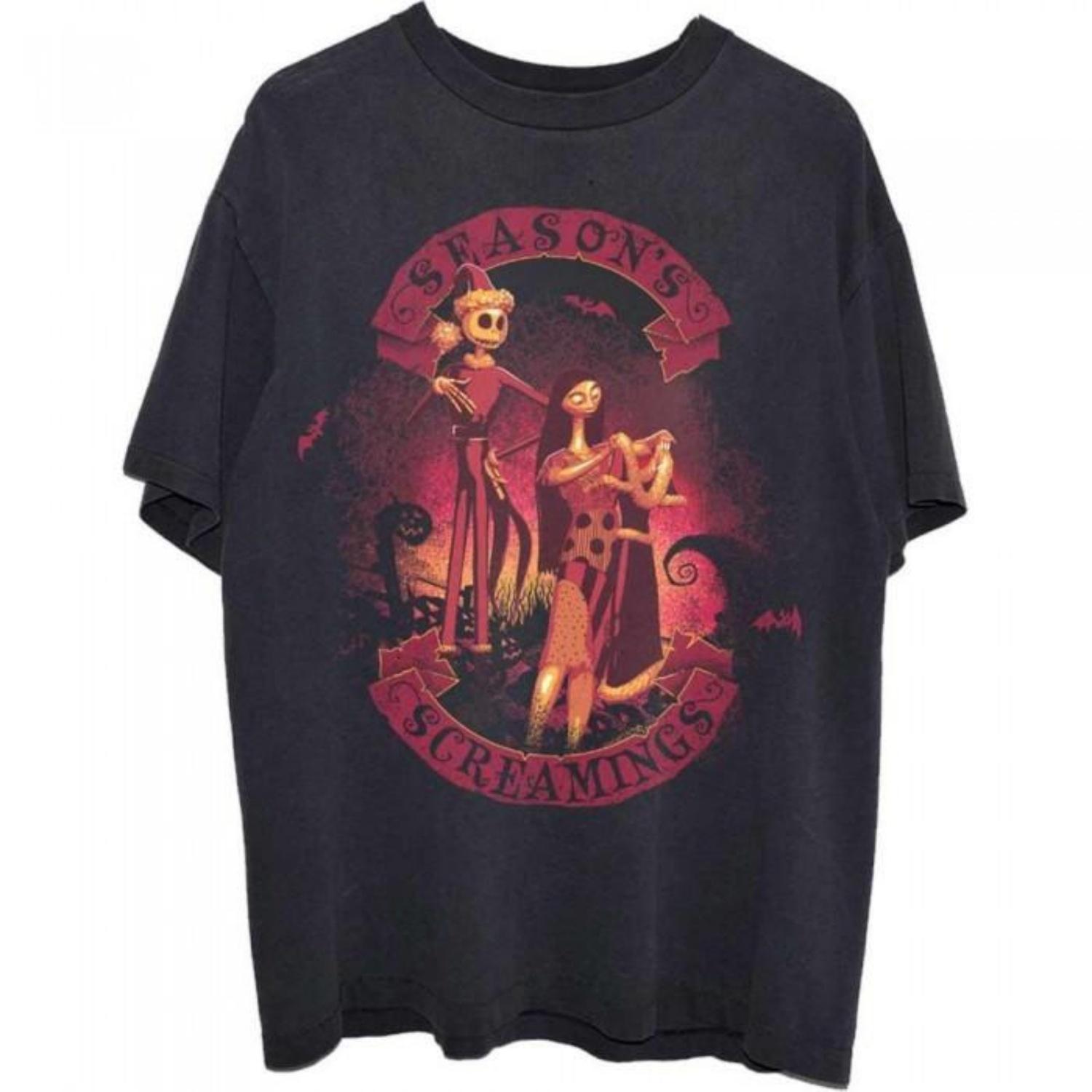 

Nightmare Before Christmas Unisex Adult SeasonÂ´s Screamings T-Shirt S чёрный