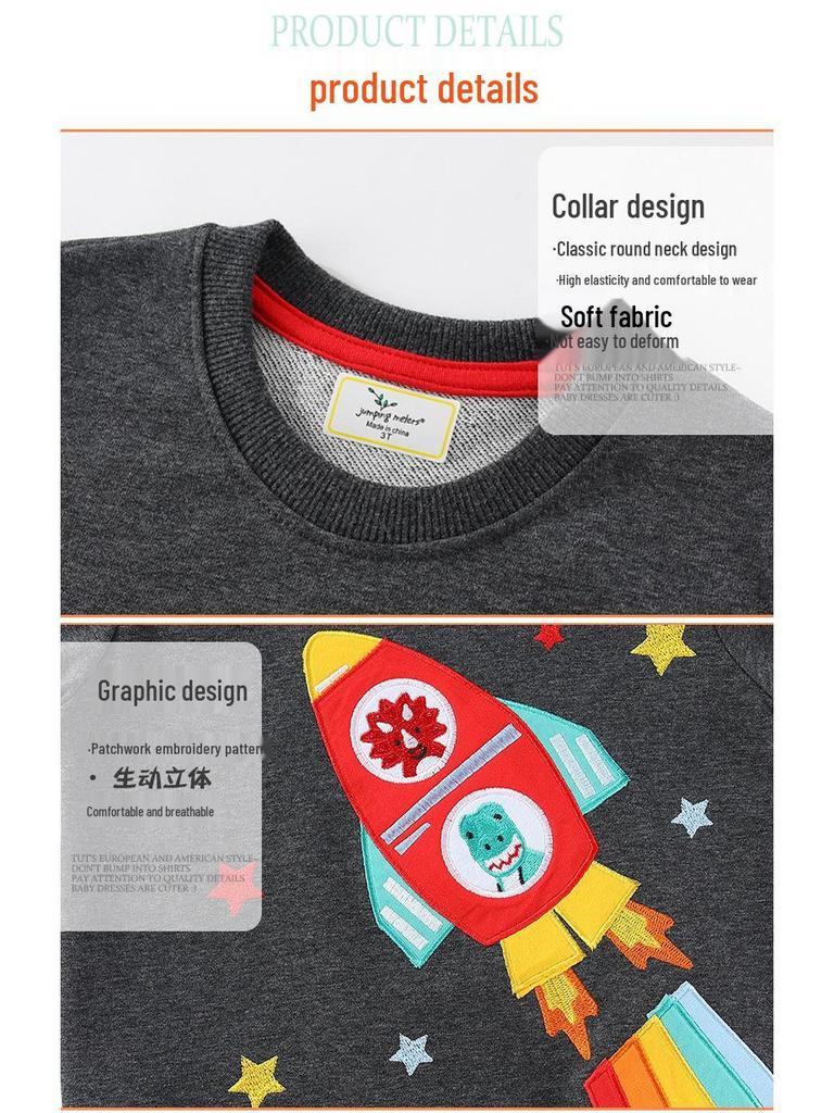Kids' Long Sleeve Hoodie - Autumn/Winter Collection for Boys - Small & Medium Sizes - European & American Style