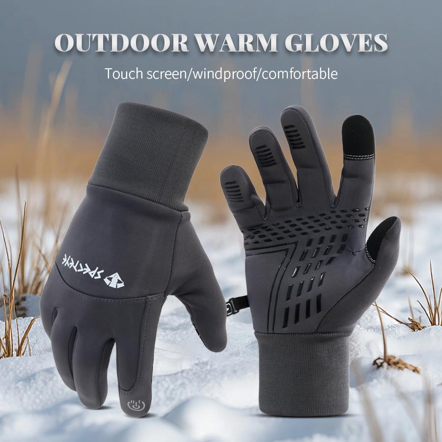 Autumn Winter Men Women Gloves Touch Screen Waterproof Windproof Gloves Outdoor Sports Warm Thermal Fleece Running Ski Gloves