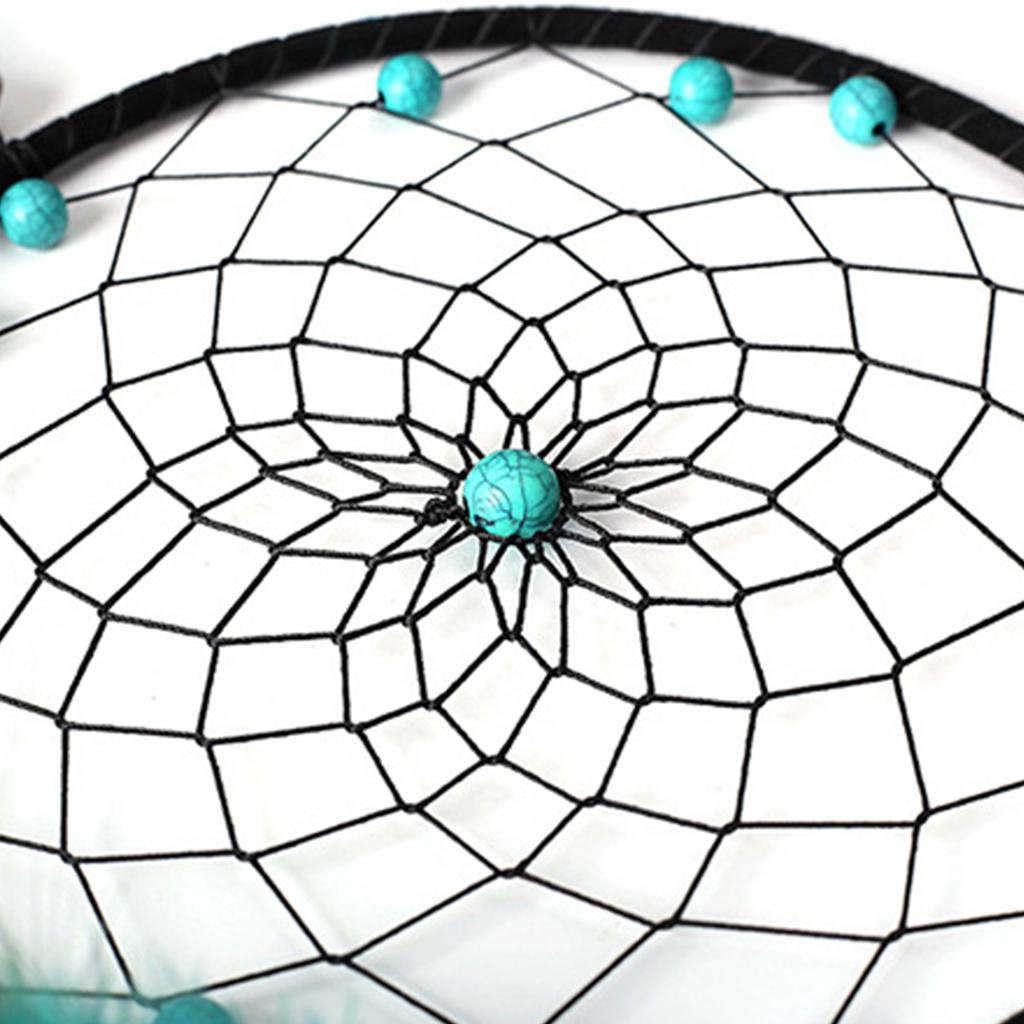 Wandbehang Traumfänger mit Licht Feder Windspiel Dekorative Lampe Heimtextilien Dekoration