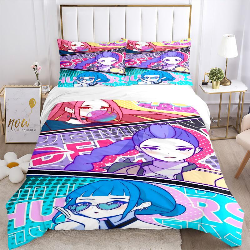 3pcs K-Pop, Demon Hunter Comforter Set - Four Seasons Home High,Machine Washable Bedspread with Pillowcases (No Filling) yy250909044