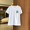 2025 100_ Cotton Simple Fashion Trend Print Breathable Casual Short Sleeve T-shirt Breathable Men's and Women's T-shirts