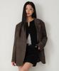 Musinsa Standard Woman Women'S Synthetic Suede Oversized Blazer [Brown]