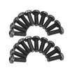 M5 Motorcycle Windshield Bolts Nuts Gaskets Set Aluminum Alloy Rubber Replacement for Suzuki Black