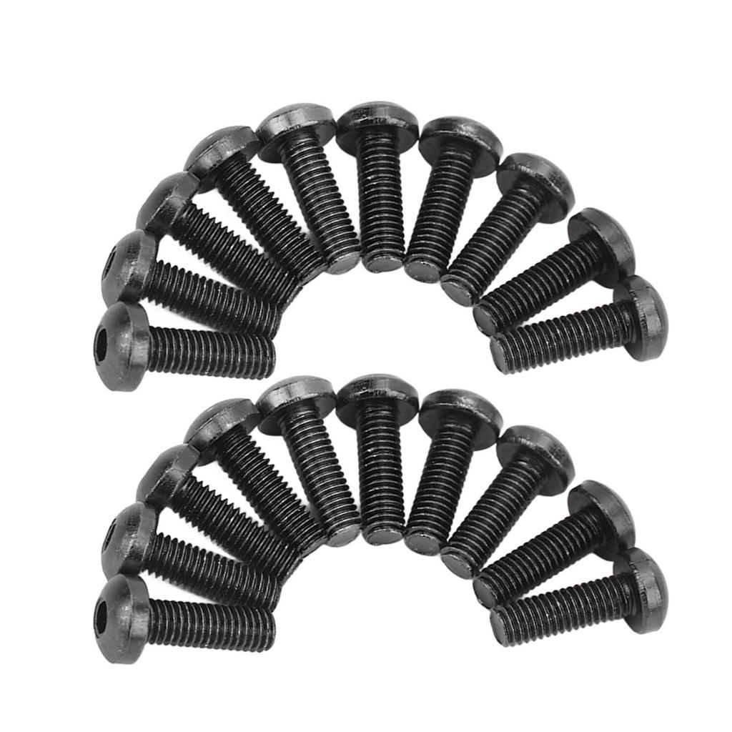 M5 Motorcycle Windshield Bolts Nuts Gaskets Set Aluminum Alloy Rubber Replacement for Suzuki Black