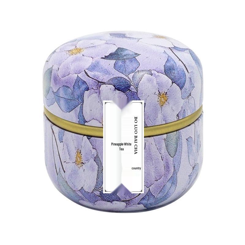 Goddess Festival Gift Box: Peach Osmanthus Oolong & Rose Black Tea in Small Iron Cans