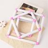 3 Size Crosses Stitching Hoop Embroidery Frame Square Embroidery Hoop PVC Clip Frame for Craft Enthusiasts