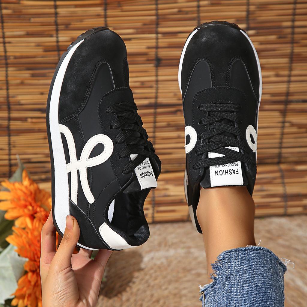 Fashion Women's Thick Sole Casual Sneakers Fashion Leather Vulcanized Shoes Designer Trainers Platform Lace Up Walking Shoes 2025
