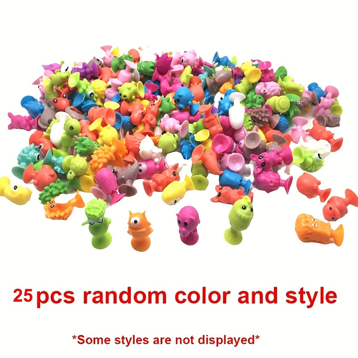 

25pcs Soft PVC Alien Suction Cups Mini Monster Animal Sucker Stress Relief Toys Party Favors Birthday Gift ZSY