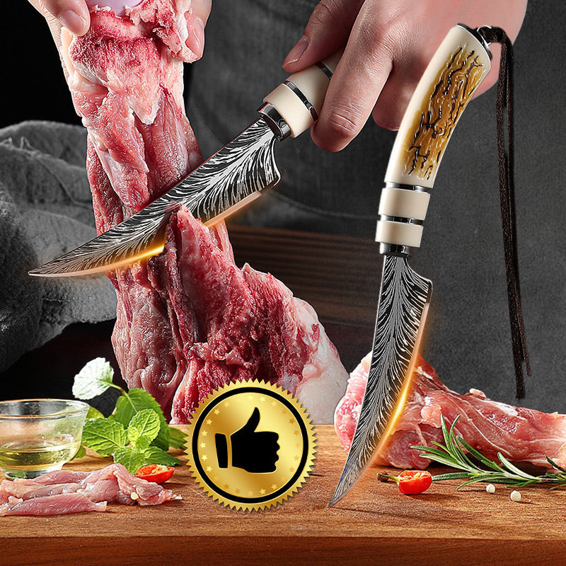 Stainless steel kitchen multi purpose knife suitable for steak bone removal meat slicing and fruit cutting comes with a gift box