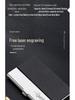 Men's and Women's Portable Stainless Steel Leather Business Card Holder