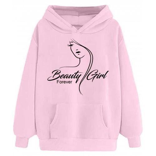 Beauty Girl Pink Children's Hoodie - 7/8 Years - Pink