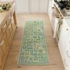 Corridor Carpet Long Runner Rug Green Plant Leaf Carpets Soft Machine Washable Floor Mat Hallway Home Decoration Rugs