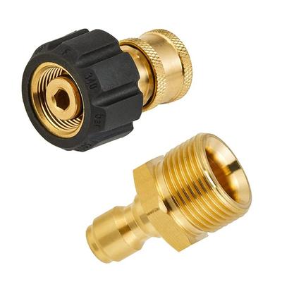 Otočné M22 na 1/4" 3/8" Rychlospojkové Sady pro Tlakové mycí Rozprašovače k Hadici Adaptér Připojení 5000 Psi