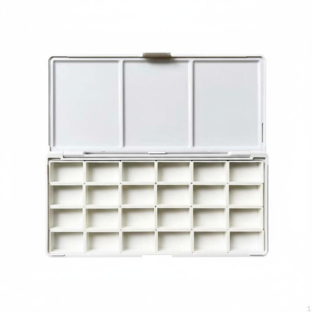 Empty Watercolor Palette Multiple Grid Options Artist's Travel Kit Compact Size Paint Pan