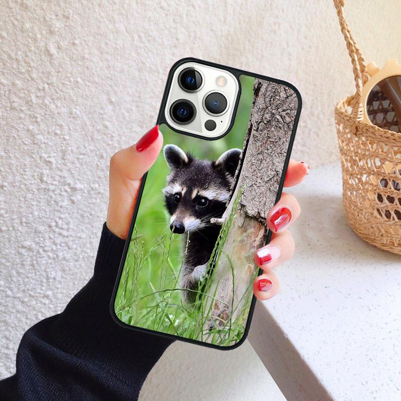 Kawaii Baby Raccoons Racoons Phone Case for iPhone 17 Air 16 Coque 15 14 12 13 PLUS 11 PRO MAX Back Cover Fundas Shell
