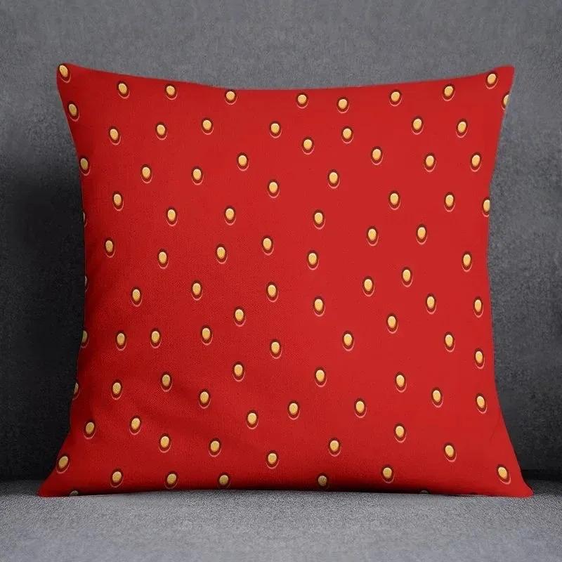 Fruit Strawberry Watermelon Print Decorative Pillowcase Car Sofa Square Cushion Pillowcase