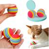 10 Pcs Larger 1.38 "Soft EVA Foam Interactive Indoor Quiet Toy Balls, 35mm Diameter Dog and Cat Toy Balls Quiet Toy for Pets To Play Alone.Kittens