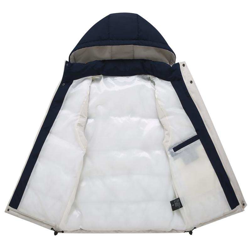 Plus Size L-6XL Winter Sleeveless Parkas Man Thick Outerwears Fashion Men's Warm Vest Hooded