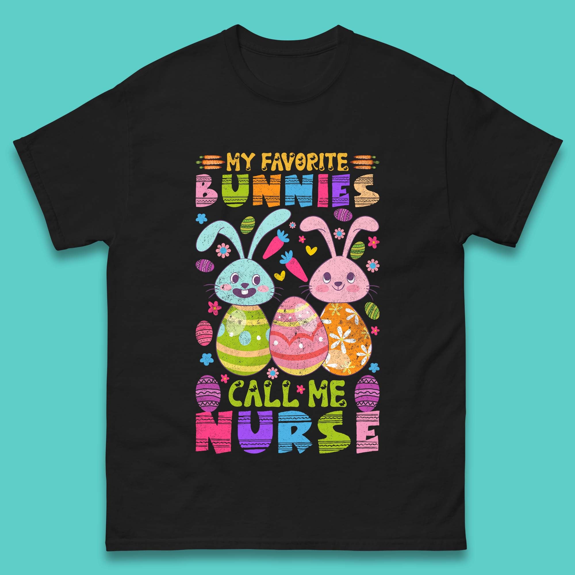 My Favorite Bunnies Call Me Nurse Mens T-Shirt Womens Tops Tees XL