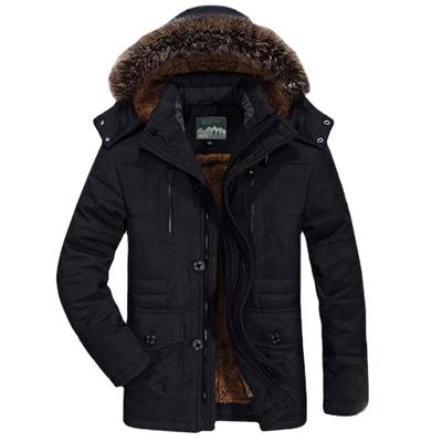 Abbigliamento Invernale da Uomo Medio e Lungo Pile Pile Ispessito Termico Imbottito di Cotone Abbigliamento per Mezza Età e Anziani Imbottito di Cotone