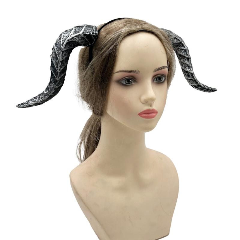 Fashion Devil Horns Headband,Devil Costume for Women Girls,Halloween Fancy Dress Cosplay Hairband