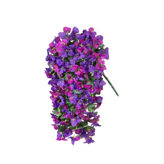 Artificial Bougainvillea Flower Faux Hanging Bougainvillea for Outside Long Trailing Vines Fake Flower for Door Porch Planter Urn Patio Balcony Decor