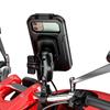 Motorcycle Phone Holder Waterproof Case Bike Phone Mount 1" Ball Handlebar Stem Mobile Holder Double Socket Arms Aluminium Base
