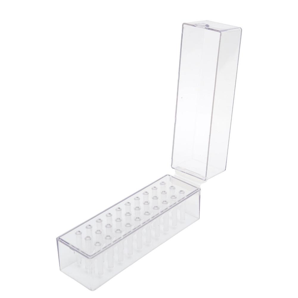 Dustproof Structure Nail Drill Bits Holder Stand  Practical Storage For Daily Nail Art Tools