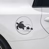 yangyizhi Car Sticker, Waterproof PVC Self-adhesive No Trace Auto Decal, Realistic Sea Turtle Pattern Sticker for Fuel Tank Caps Windows Luggage