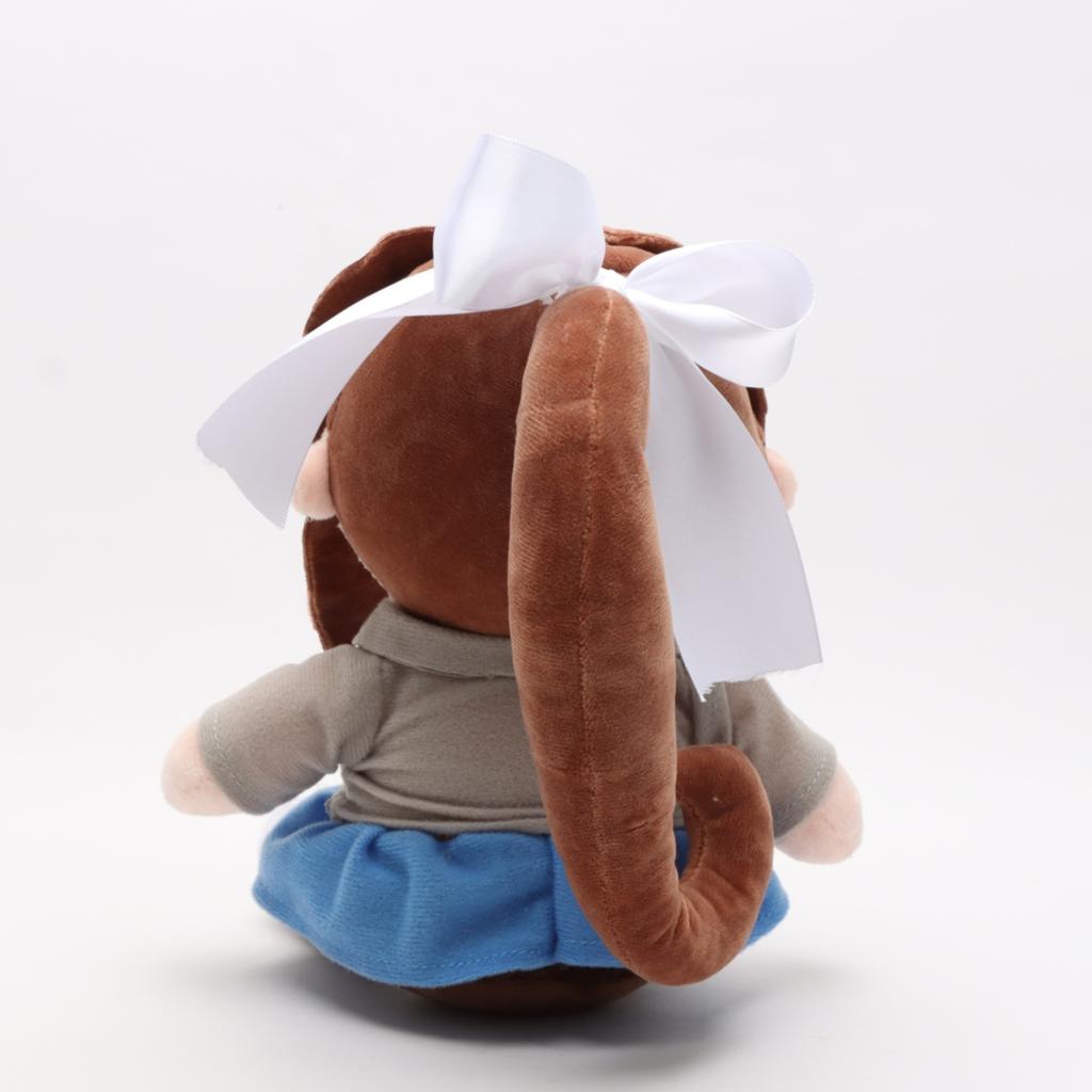 FumoFumo Monika Pluszowa Lalka Anime Gadżet Doki Doki Klub Literacki Kreskówkowa Lalka Zabawka dla Dzieci Prezent na Urodziny Wystrój Domu