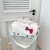 HelloKitty Cartoon Cute Big Bag Shoulder Bow Hello Kitty Portable Fitness Bag Messenger Travel Bag