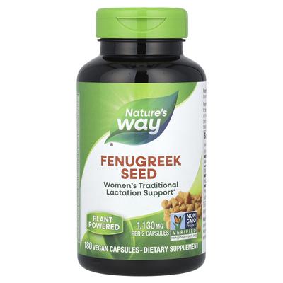 Fenugreek Seed, 1,220 Mg, 180 Vegan Capsules (610 Mg Per Capsule)