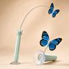 Juguete Eléctrico Giratorio Automático para Gatos, Juguete Interactivo, Regalos para Mascotas, Juguete de Gato con Mariposa de ABS