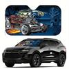 Rat Fink Printed Windshield Sunshade Anime Cute Car Front Windshield 70x130cm Sun Visor Heat Reflector