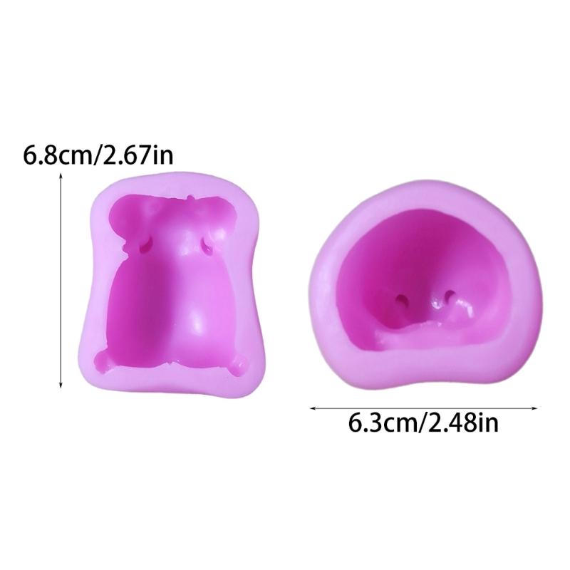 Candy Molds Silicone Fondants Molds Hamster Shape Bakings Supplies Silicone Material Perfect for Chocolate Candy Dessert