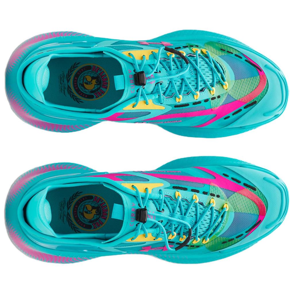 Under Armour Echo X  Curry Tour Modne Wygodne Buty do Koszykówki Unisex Trampki Niebieskie Różowe 6015214-400