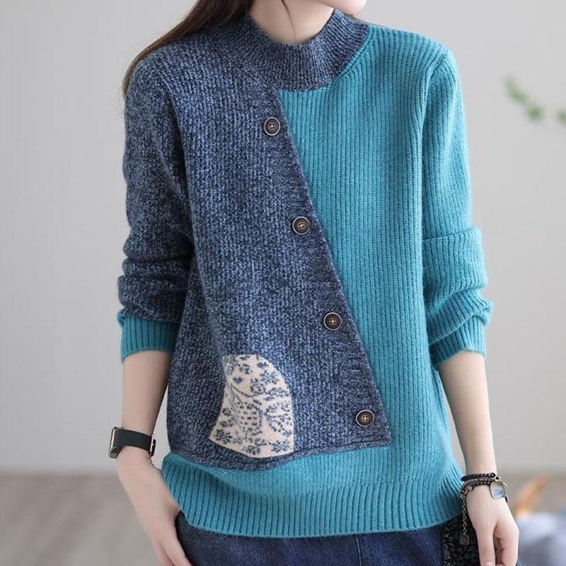 

Женский осенне-зимний свитер, утолщенный, теплый вязаный эластичный с длинным рукавом оверсайз топ XXXL