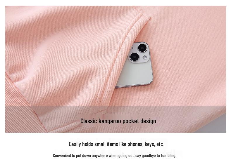 Women's Fleece-Lined Two-Piece Look Hooded Sweatshirt - Slimming, Loose Fit, Korean Style for Autumn/Winter 2025.