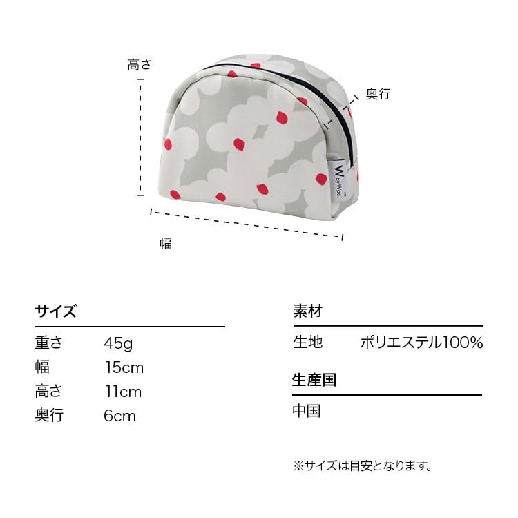 Patterns Small Pouch Flowers and Birds Charcoal Water Repellent Cosmetic Pouch Travel Stain Resistant Cute Stylish Accessories Commuting to School
